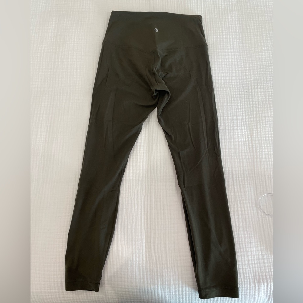 Lululemon Align 25 High Rise leggings in Olive. Size 6.